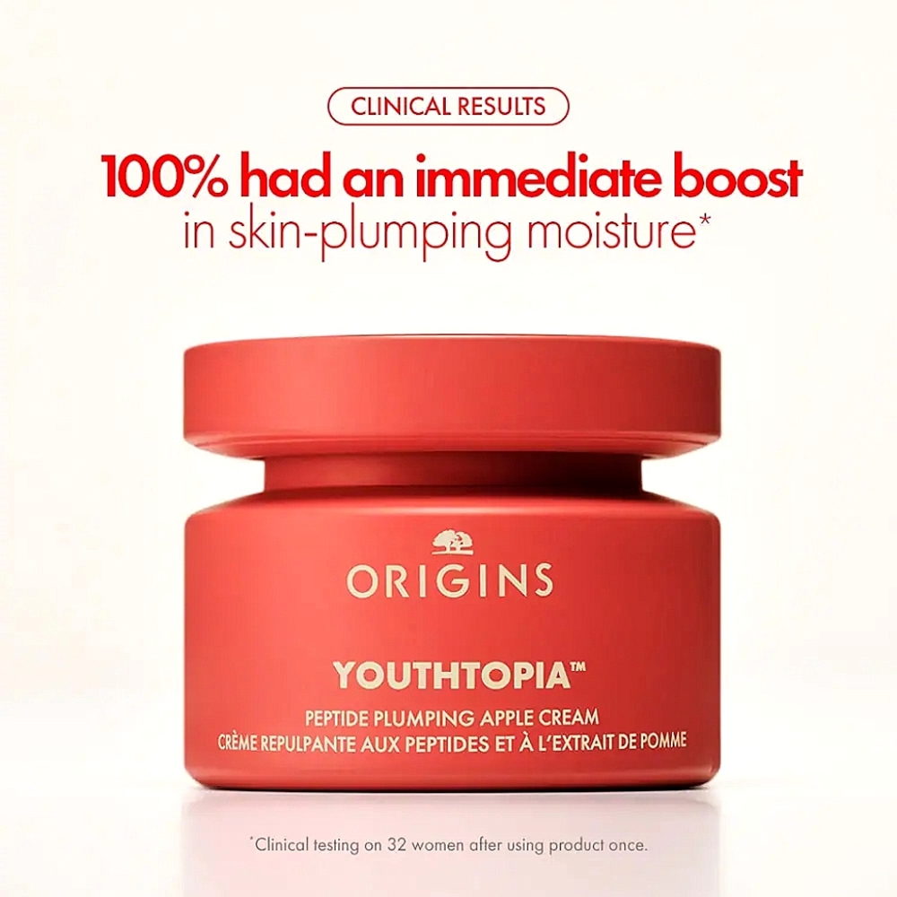 5/$50 Origins Youthtopia Peptide Plumping Apple Face Cream Full Size 1.7oz